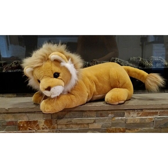 Plush Creations Inc 1998 Vintage Large 19 Inch Lion Stuffed Animal - Picture 1 of 12